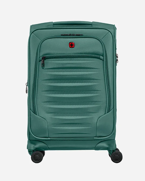 فيجنر Checklite II 58 Cm 4-Double Wheeled Expandable Softside Cabin Luggage Trolley - Green
